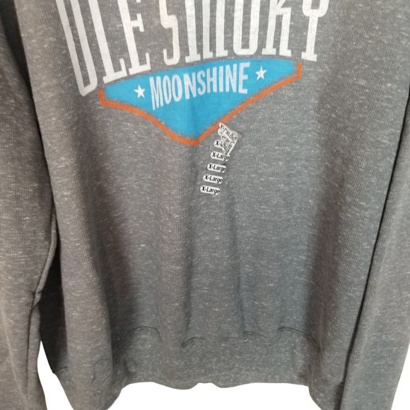 Ole Smoky Mens XL Gray Long Sleeves Tennessee Moonshine Pullover T Shirt NWT - Picture 3 of 7